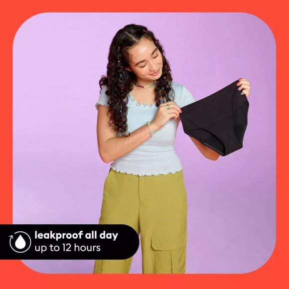 NEW✅ BUNDLE OF TWO! Thinx for all period Teens Bikini Size S,M,L,XL - Picture 3 of 13